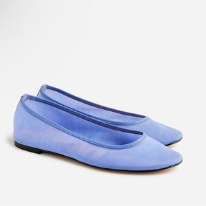Size 11 blue zoe fabric jcrew ballet flats